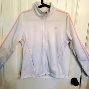 Adidas Climalite white/ pink jacket